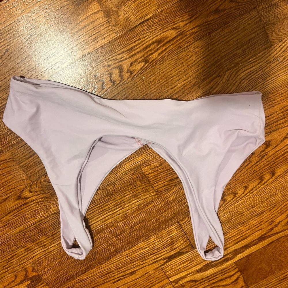 Lavender Ruched Bikini Top - Picture 2 of 2